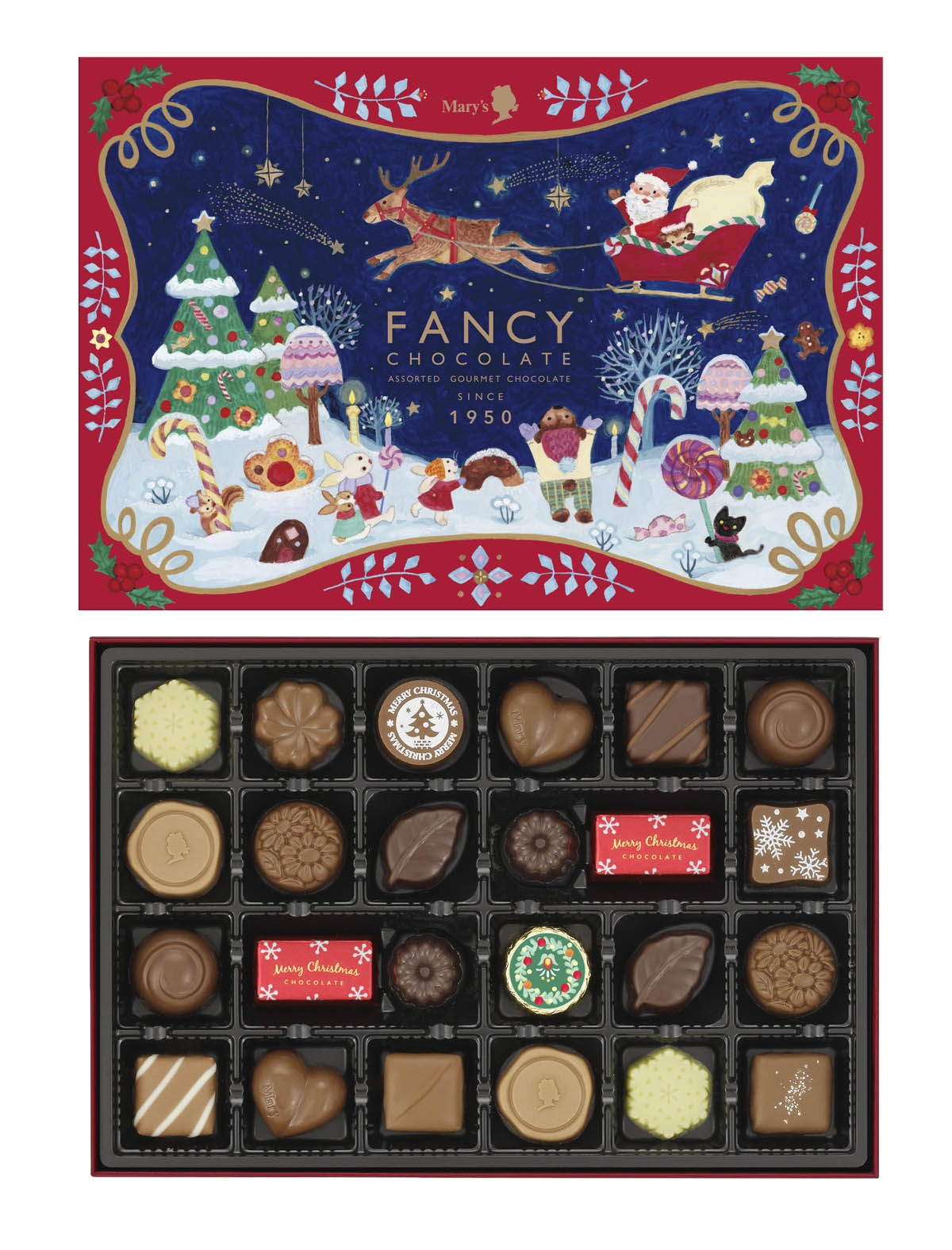 メリーのチョコレートでこころ温まるクリスマス